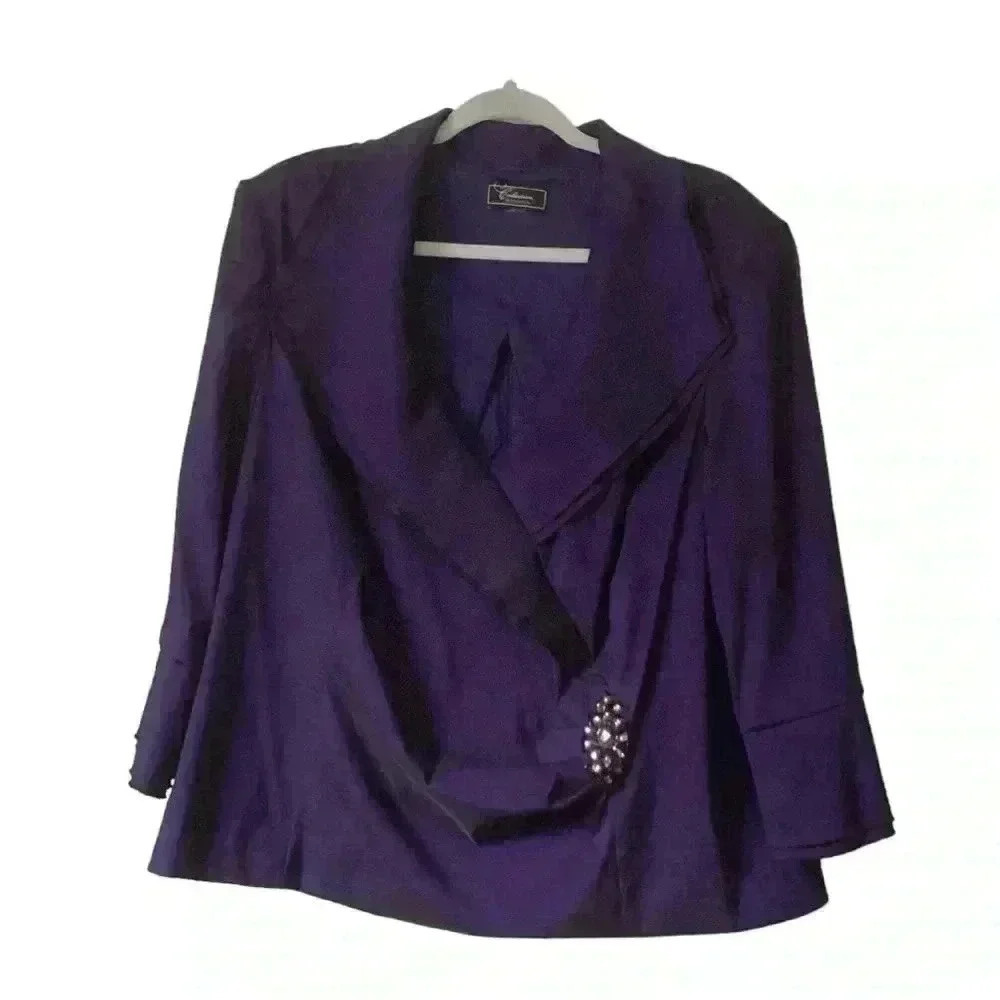 Dress barn Purple elegant Jacket/ Blazer Style Pullover